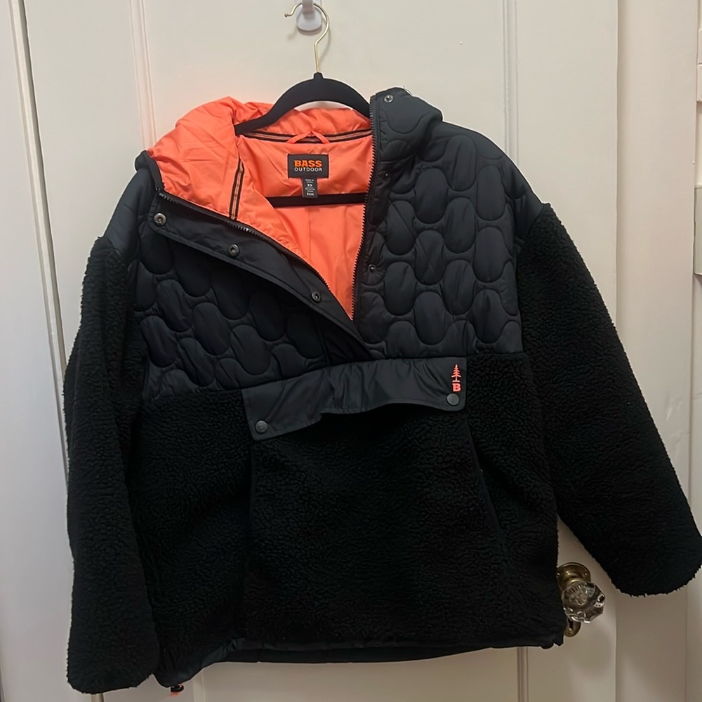 Contrast Hood Sherpa Soft Anorak
